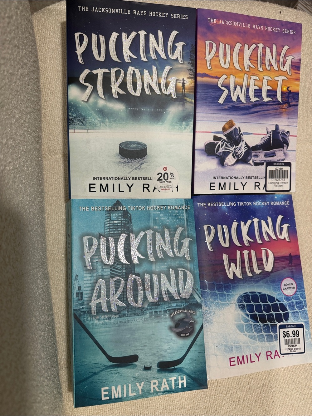 Pucking Around by Emily Rath - Teal Blue Hockey Romance